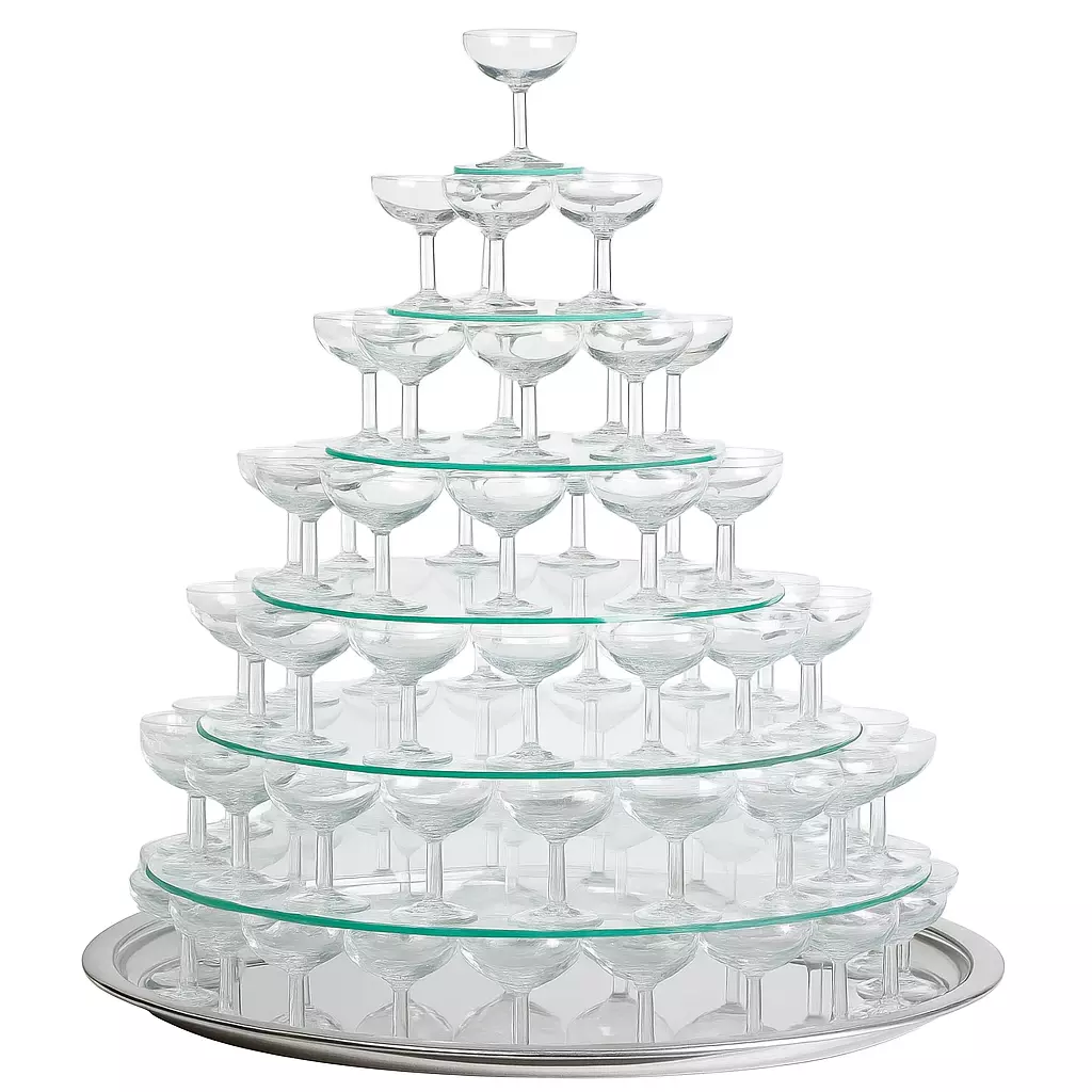 Fontaine à champagne 70 pers