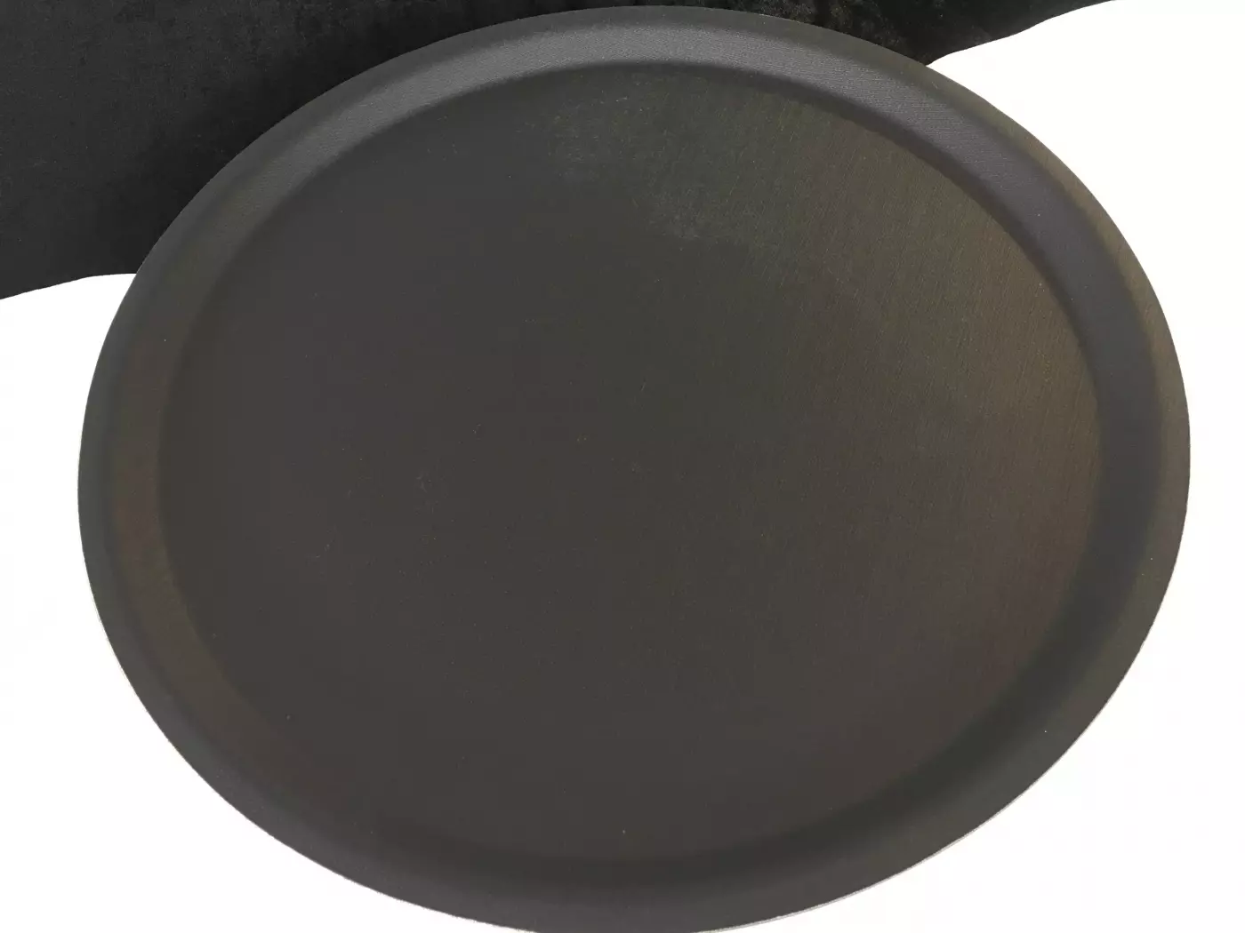Plateau rond anti-dérapant