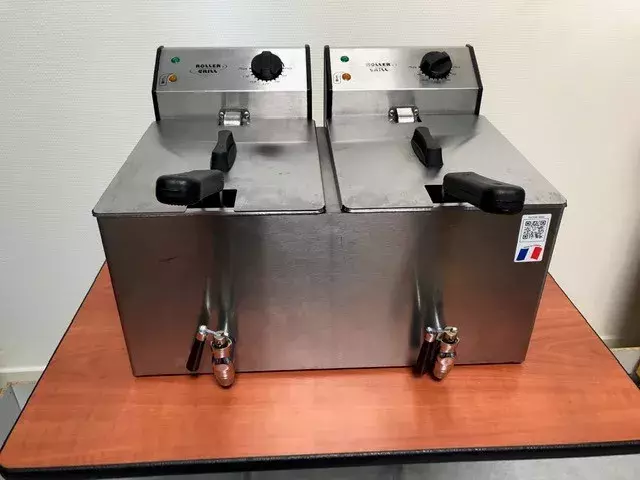 Friteuse électrique 2 bacs 8 L 220 V