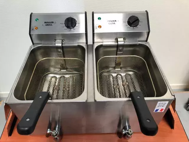 Friteuse électrique 2 bacs 8 L 220 V